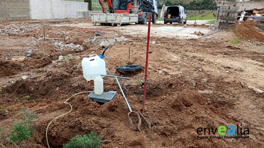 test de perméabilité de sol